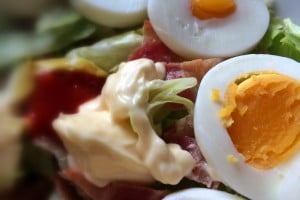 Bacon/egg salade
