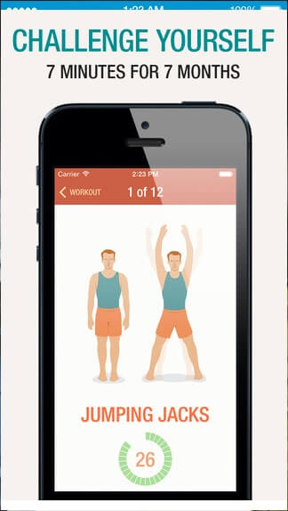 7 Minutes workout iphone