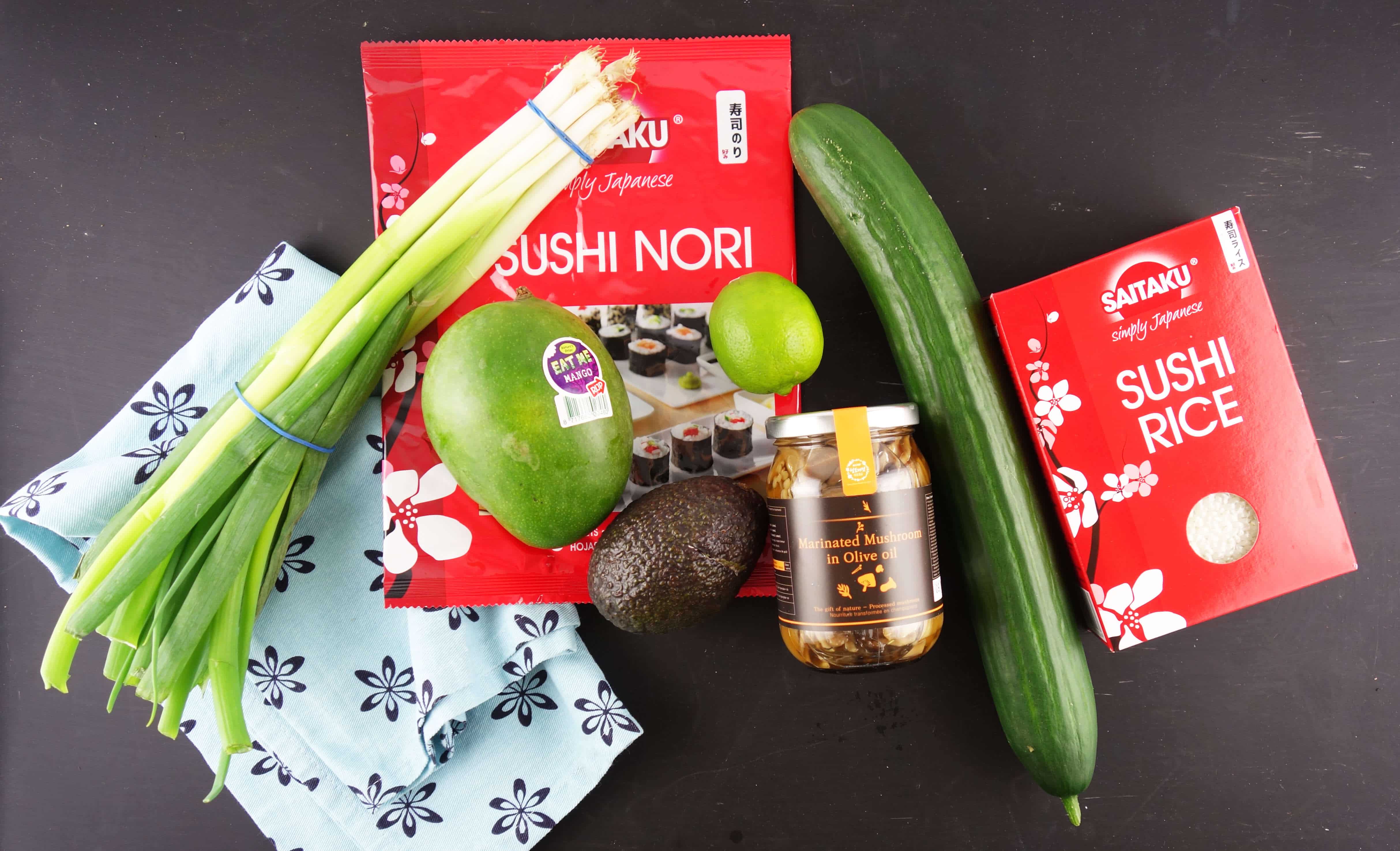 Ingredienten vooraf boven