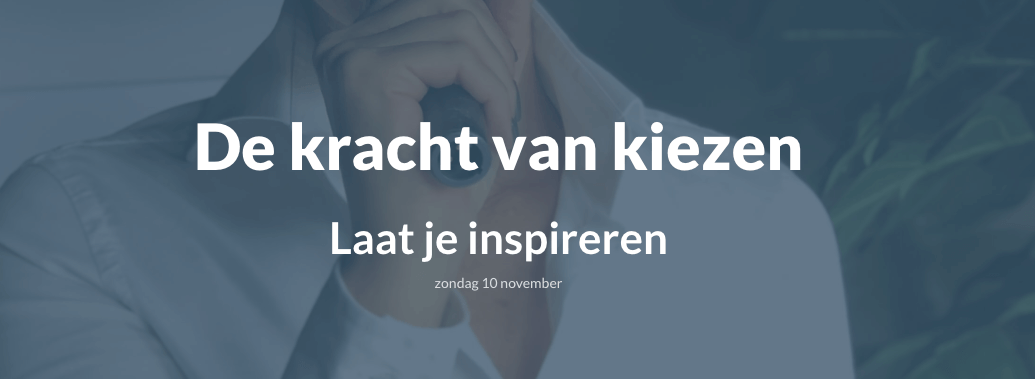 de kracht van kiezen